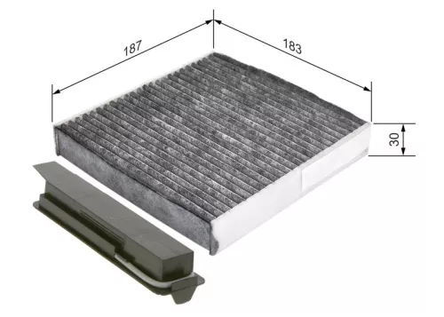 BOSCH Filter, cabin air (1987435501)