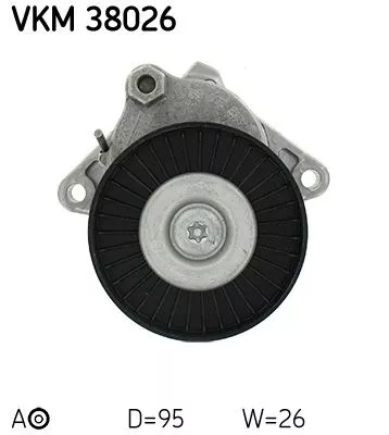 SKF Belt Tensioner, V-ribbed belt (VKM38026)
