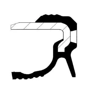 CORTECO Shaft Seal, crankshaft (19036885B)