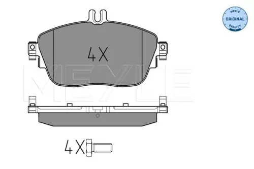 MEYLE Brake Pad Set, disc brake (0252486919)