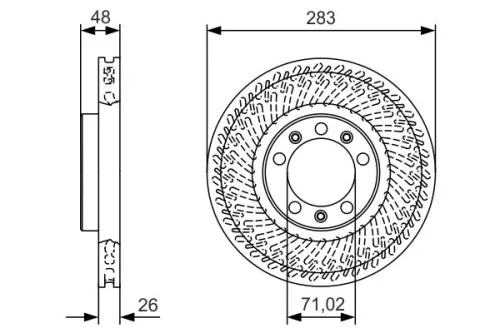 BOSCH Brake Disc (0986479C33)