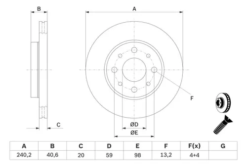 BOSCH Brake Disc (0986479B76)