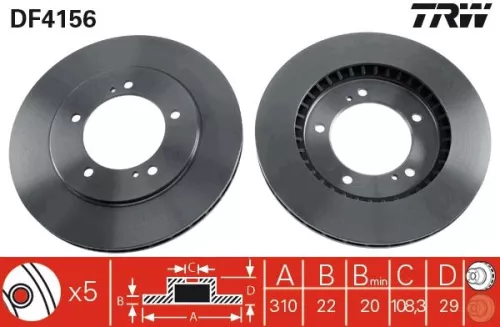 TRW Brake Disc (DF4156)