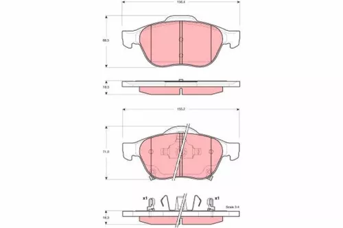 Brake Pad Set, disc brake
