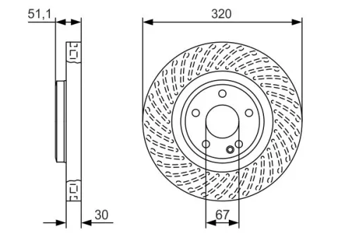 BOSCH Brake Disc (0986479A59)