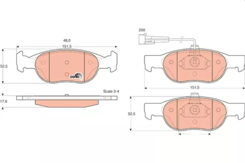 Brake Pad Set, disc brake
