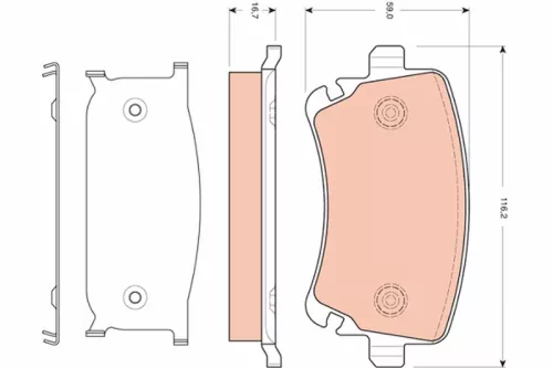 Brake Pad Set, disc brake