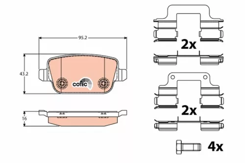 Brake Pad Set, disc brake