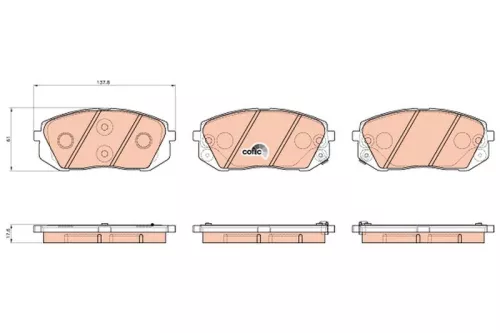 TRW Brake Pad Set, disc brake (GDB3530)