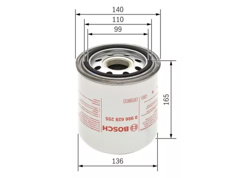 BOSCH Air Dryer Cartridge, compressed-air system (0986628255)
