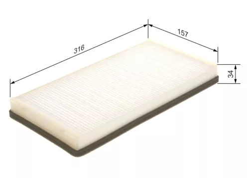 BOSCH Filter, cabin air (1987432007)