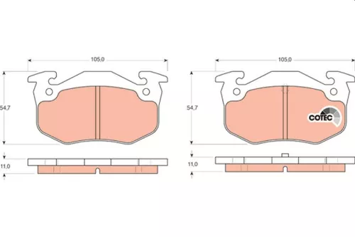Brake Pad Set, disc brake