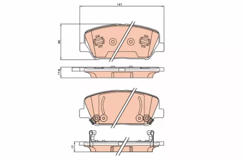 Brake Pad Set, disc brake
