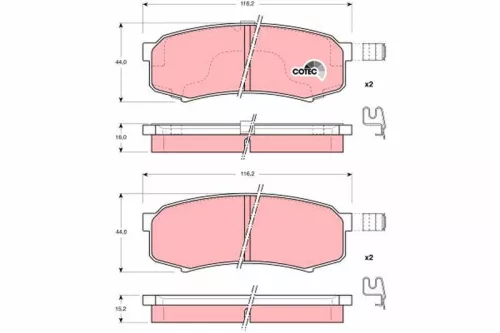 Brake Pad Set, disc brake