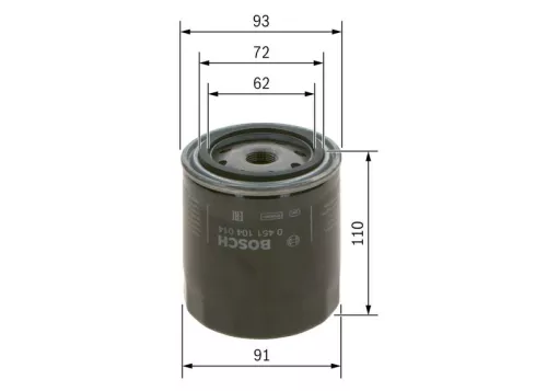 BOSCH Oil Filter (0451104014)