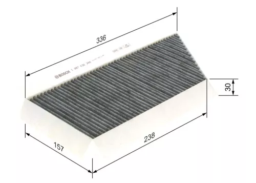 BOSCH Filter, cabin air (1987432348)