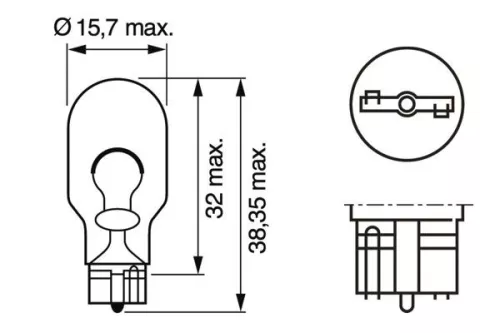 BOSCH Bulb, direction indicator (1987301049)