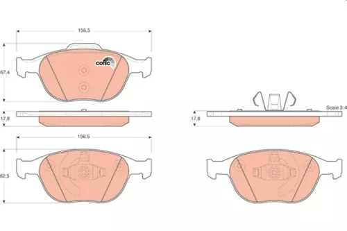 Brake Pad Set, disc brake