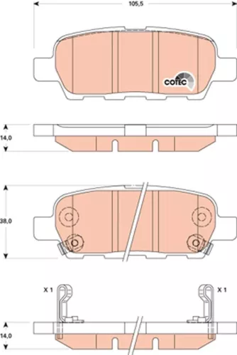 Brake Pad Set, disc brake