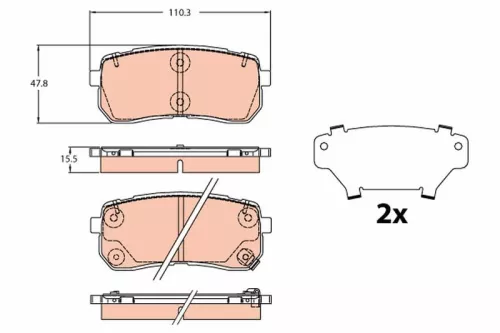 Brake Pad Set, disc brake