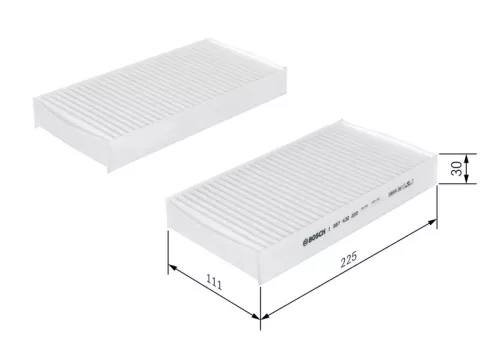 BOSCH Filter, cabin air (1987432220)