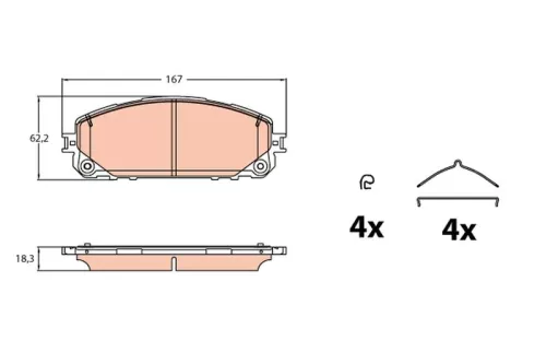 Brake Pad Set, disc brake