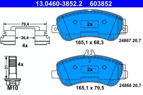 Brake Pad Set, disc brake