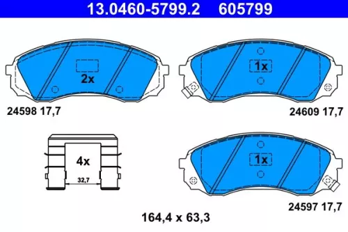 Brake Pad Set, disc brake