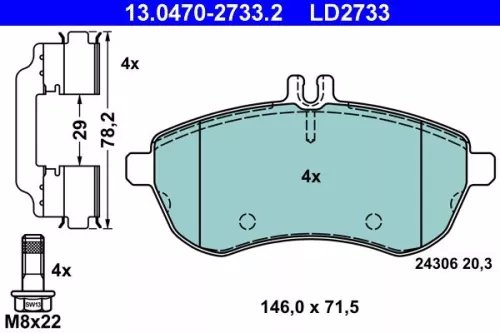 Brake Pad Set, disc brake