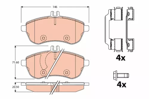 Brake Pad Set, disc brake