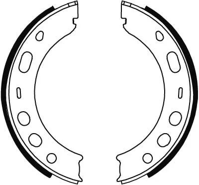 TRW Brake Shoe Set, parking brake (GS8706)