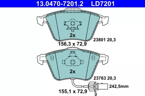 Brake Pad Set, disc brake