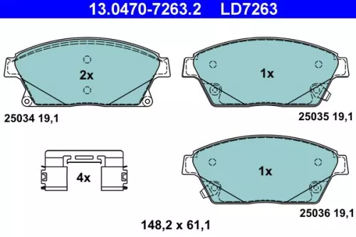 Brake Pad Set, disc brake