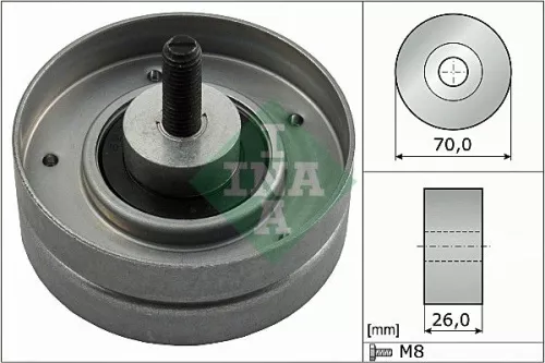 Deflection/Guide Pulley, V-ribbed belt
