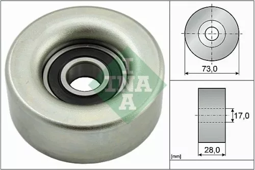 Deflection/Guide Pulley, V-ribbed belt