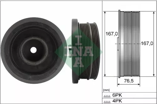 Belt Pulley, crankshaft