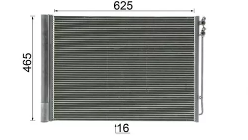 MAHLE Condenser, air conditioning (AC567000P)