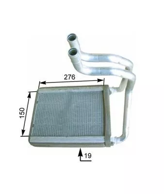 MAHLE Heat Exchanger, interior heating (AH175000P)