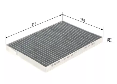 BOSCH Filter, cabin air (1987435529)
