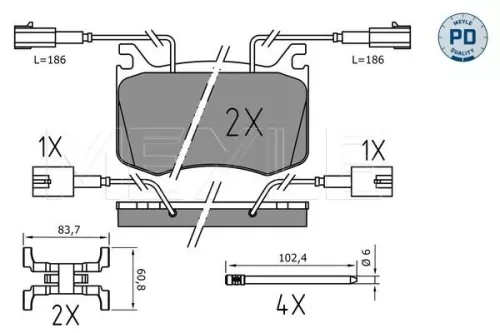 Brake Pad Set, disc brake