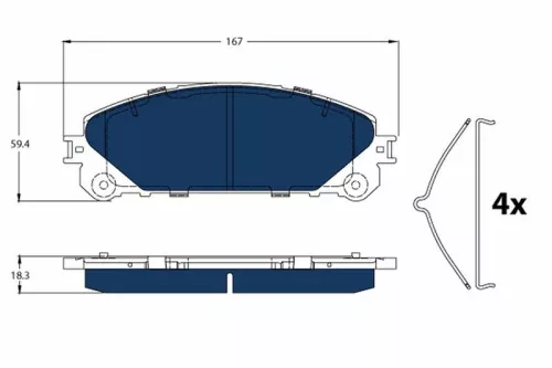 Brake Pad Set, disc brake