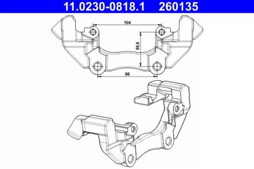 Bracket, brake caliper