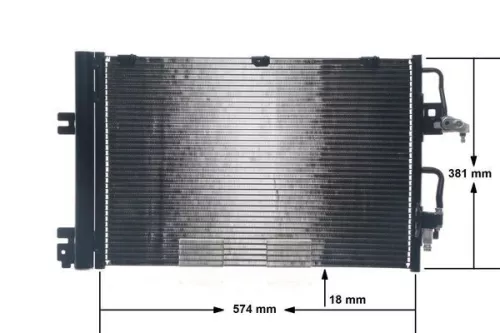 MAHLE Condenser, air conditioning (AC377001S)