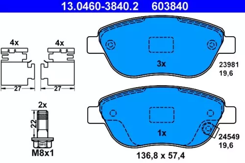 Brake Pad Set, disc brake