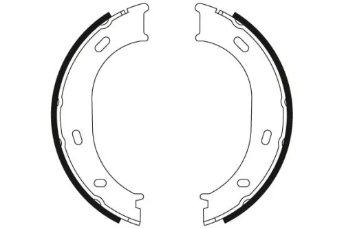 TRW Brake Shoe Set, parking brake (GS8433)