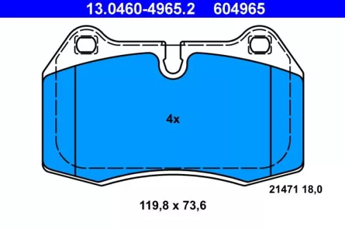 Brake Pad Set, disc brake