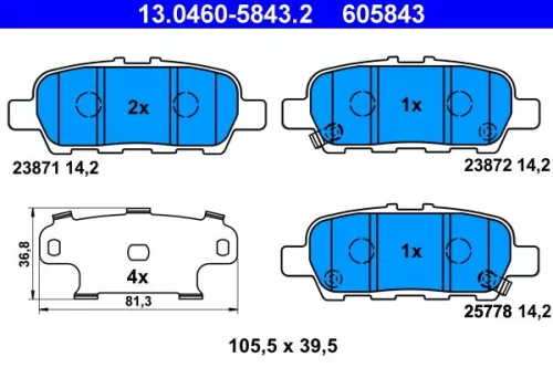 Brake Pad Set, disc brake