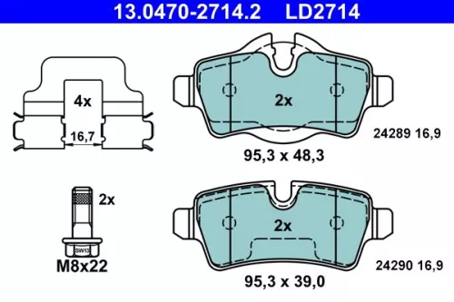 Brake Pad Set, disc brake