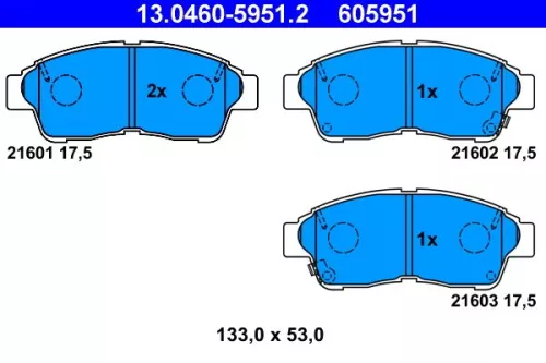 Brake Pad Set, disc brake