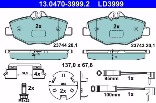 Brake Pad Set, disc brake
